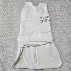 Cream Baby Swaddle with Zipper